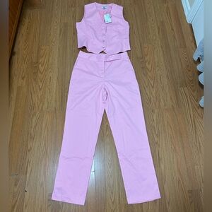 Light pink Vest+Trousers women set size M